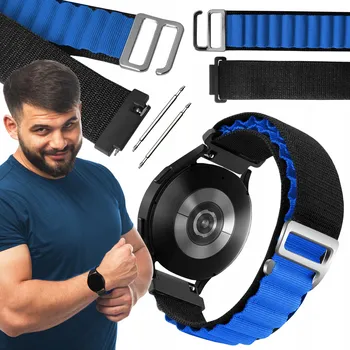 Ostatní příslušenství k chytrým hodinkám Řemínek pro Huawei Watch GT 4 46mm chytré hodinky černo-modrý řemínek 22mm