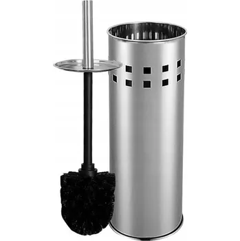 WC štětka WC štětka sada nerezová ocel šedá s vyměnitelnou hlavicí