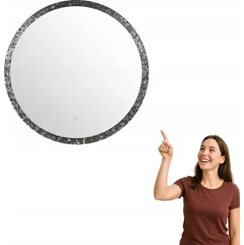 Zrcadlo Zrcadlo Zuma Line nástěnné kulaté rám plast 60 x 60 mm