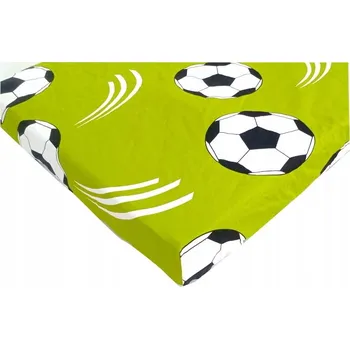 Prostěradlo BAREVNÉ PROSTĚRADLO NA GUMIČKU BAVLNA 60 x 120 cm míčky zelené