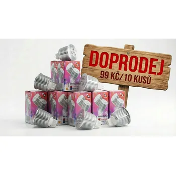 Žárovka LED žárovka, Alu-LED GU5,3/12V CREE/R 3x2W, bílá - balení 10 ks