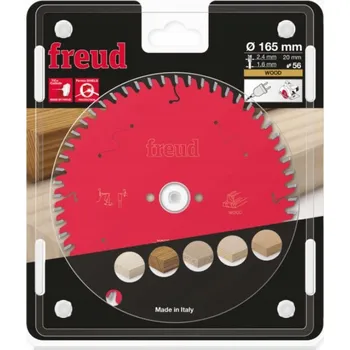 Pilový kotouč PILOVÝ KOTOUČ NA DŘEVO HM 165X2,4/1,6X20MM Z=56 FREUD FR07W013H