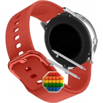 Řemínek na hodinky Řemínek Řemínek Silikonový Červený Smyčka univerzální 20mm