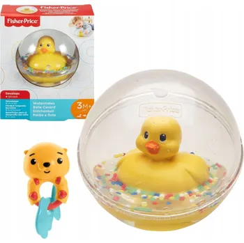 Hračka pro nejmenší Fisher Price Kachnička na Bubliny do koupele a Lezení pro Miminko 3m+