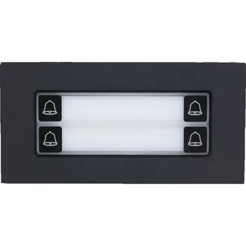 Bezpečnostní kamera DAHUA TECHNOLOGY Dahua VTO4202 modulární dveřní stanice 4x tlačítko IP65+IK07 černá barva