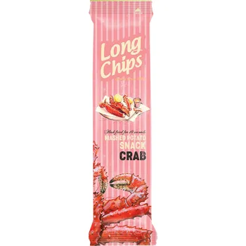 Slaná pochutina LONG Chips Krab 75g cena za kartonové balení (Kartonové balení : 20 ks)