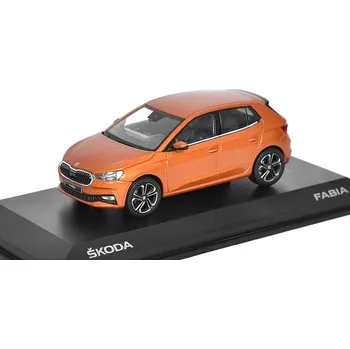 autíčko Škoda Fabia IV oranžová 1:43 Škoda Fabia A07 oranžová - kovový model