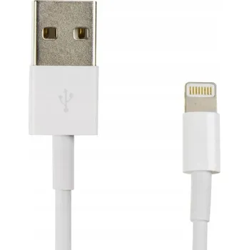 Datový kabel Kabel Partner Tele USB - Apple Lightning 1 m bílý