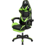 Kruger&Matz KM0790 Herní židle s podnožkou GX-150, černozelená