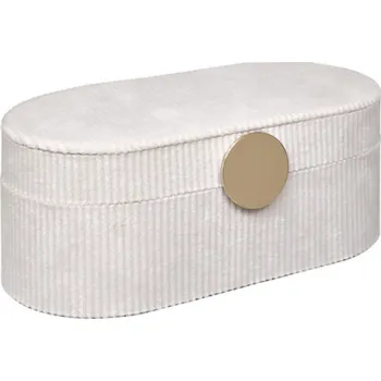 Šperkovnice ATMOSPHERA Enya bílá se zrcátkem 25 × 10 cm