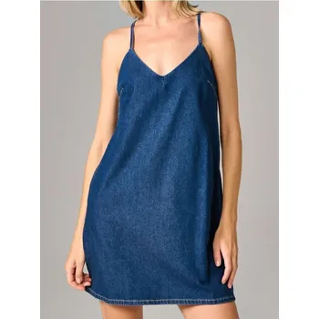 Dámské šaty Sinsay - Džínové minišaty - námořnická modrá - 798BK-59J - 798BK-59J-XL
