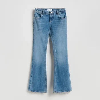 Dámské oblečení Reserved - LADIES` JEANS TROUSERS - modrá - UL654-55J - UL654-55J-44