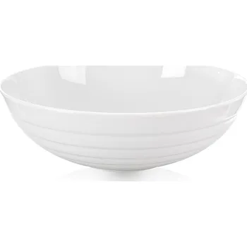 MÍSA SALÁTOVÁ PORCELÁNOVÁ BÍLÁ SALÁTOVÁ MÍSA VELKÁ NA OVOCE A SALÁTY 2,5 L