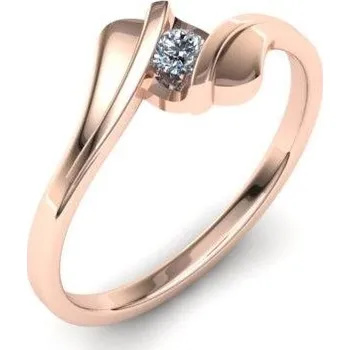 Prsten PZAU180013 Zásnubní prsten Materiál: Žluté zlato 14kt, Velikost: 58