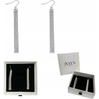 Náušnice STŘÍBRNÉ NÁUŠNICE OCEL CHIRURGICKÁ VISACÍ DLOUHÉ