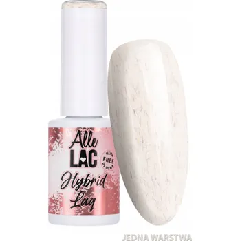Lak na nehty Hybridní lak ALLELAC 6g LED/UV Gel Polish White Cream Wool Bílá Běl