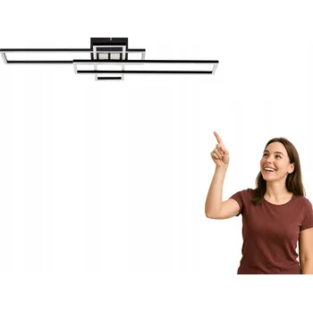 Stropní Svítidlo Zuma Line 36,5 x 93,8 cm černý, zlatý