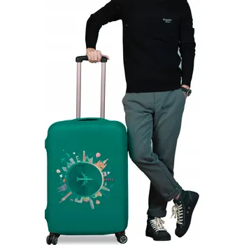 OBAL NA KUFR OCHRANNÝ CESTOVNÍ ZAVAZADLO ZELENÝ 78x55x35 VELIKOST XL