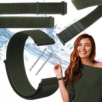 Chytré hodinky Řemínek pro Amazfit Balance chytré hodinky khaki řemínek 22mm s teleskopy