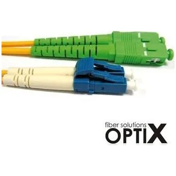 Datový kabel OPTIX SC/APC-LC optický patch cord 09/125 1m G657A