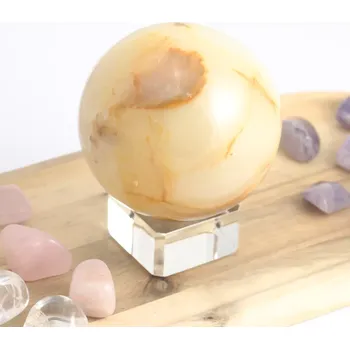 Onyx zelený - koule 7,5 cm (550g) harmonie, klid a plynutí - A