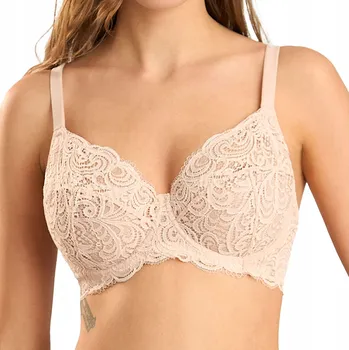 Podprsenka Měkká podprsenka s kosticemi, krajková, široká ramínka Lormar 75D