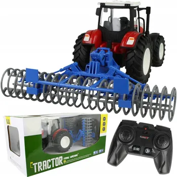 autíčko DÁLKOVĚ OVLÁDANÝ TRAKTOR S VÁLCEM ZEMĚDĚLSKÝ STROJ R/C 1:24