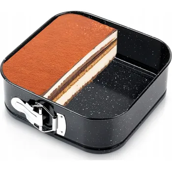 Nádoba na pečení FORMA NA PEČENÍ ROZEPÍNACÍ GRANITOVÁ FORMA NA DORT ČTVERCOVÁ 20X20 CM