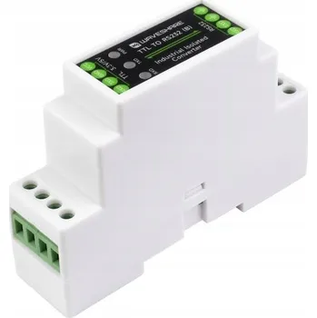 IP kamera Převodník TTL na RS232 s galvanickou izolací, montáž na DIN lištu Waveshare