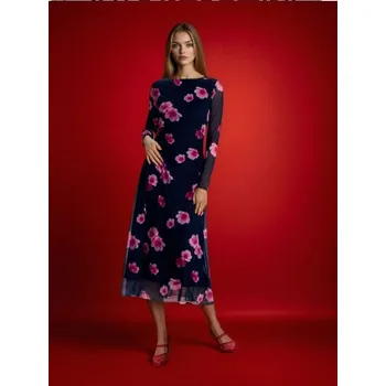 Dámské šaty Sinsay - Maxi šaty s výstřihem na zádech a květinovým vzorem - vícebarevná - 169GY-MLC - 169GY-MLC-L