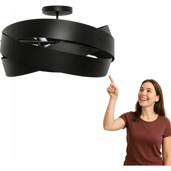 Kulatý Stropní Svítidlo Zuma Line 7,8 x 13 cm černá