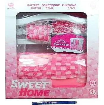 Domeček pro panenku Postel bateriová moderní
