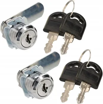2X ZÁMEK KAZETOVÝ SKŘÍŇKOVÝ POŠTOVNÍ SCHRÁNKA 20MM