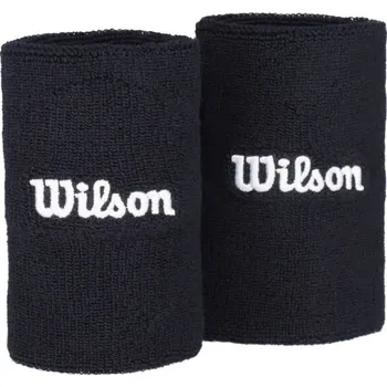 Sport Potítko Wilson U WIDE TERRY WRISTBANDS OS Černá, Bílá