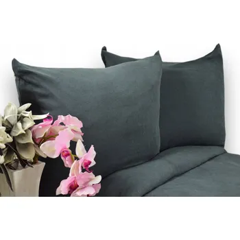 Povlečení Froté Povlečení 180x200 antracit barva KOBI