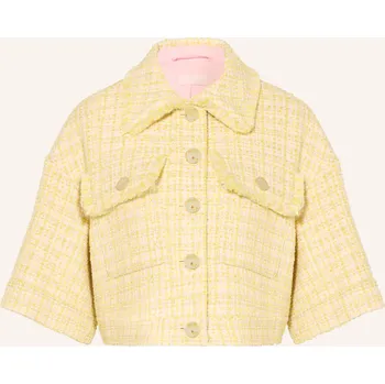 Dámský blejzr Liu Jo Dámské Bouclé Sako, žlutá / zlatá / krémová, 38