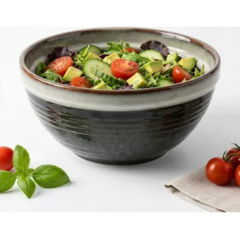 KERAMICKÁ MÍSA VÁZA NA POLÉVKU 2L, MÍSA NA SALÁT Ø22 CM, VHODNÁ DO MYČKY
