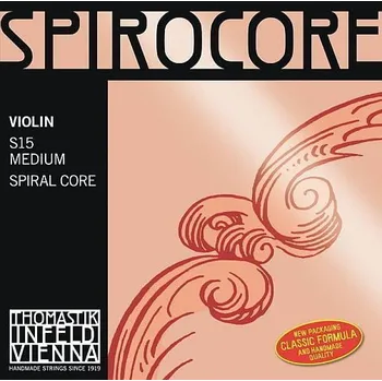 Struna pro kytaru a smyčcový nástroj Thomastik Spirocore S15 Violin 4/4 Medium Struny pro housle (Jako nové)