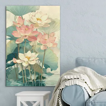 Obraz Stylový obraz - Kvetoucí lotosy | DUBLEZ