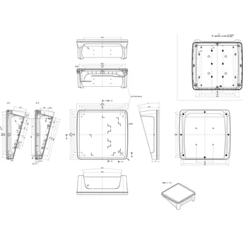 Bopla BoPad BOP 2222 P-9016-SET pultové pouzdro (d x š x v) 203 x 220 x 83.70 mm ABS bílá (RAL 9016) 1 ks