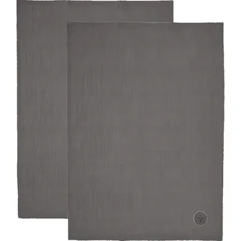 Utěrka BAVLNĚNÉ KUCHYŇSKÉ UTĚRKY ŠEDÉ - SADA 2 KUSŮ 70X50 CM