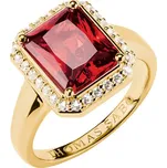 Thomas Sabo TR2508-414-10-54 prstýnek with red octagon stone Elyndra Gold-plated