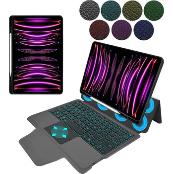 Techsuit - KeyTab Pro + ochrana displeje (s držákem na klávesnici/tylus) - iPad Pro 11 (2021) - černá