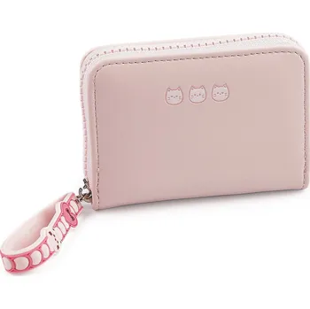 Peněženka Dívčí peněženka kočky 8x11 cm, barva 1 růžová nejsv.