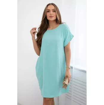 Dámské šaty Šaty s kapsami světle mátová UNI