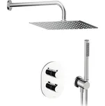 Podomítkový sprchový systém s ruční a hlavovou sprchou RAVAK Chrome chrom lesk X07S015