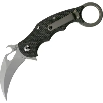 kapesní nůž FOX Knives FX-599TiCS Skládací Karambit, Titanový Framelock, Korálkově Pískovaný