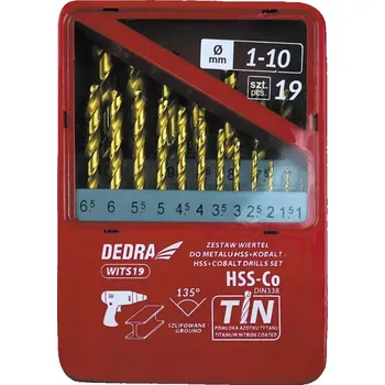 Vrták Sada kobaltových vrtáků do kovu WITS19, 9 ks