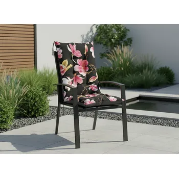 Podsedák Zahradní prošívaný podsedák na židli s opěrkou 50x50x80 cm CALLUM vzor 65 Mybesthome