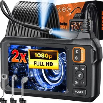 ENDOSKOPICKÁ INSPEKČNÍ KAMERA FULL HD 5M Dual 2 KAMERY IPS CMOS 1080p IP67